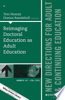 Reimaging doctoral education as adult education /