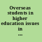 Overseas students in higher education issues in teaching and learning /