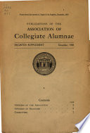 Register of the Association of Collegiate Alumnae