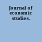 Journal of economic studies.