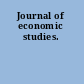 Journal of economic studies.