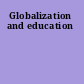 Globalization and education