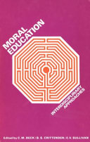 Moral education : interdisciplinary approaches /