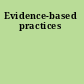 Evidence-based practices