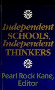 Independent schools, independent thinkers /