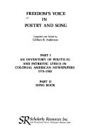 Freedom's voice in poetry and song /