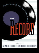 On record : rock, pop and the written word /