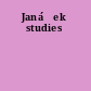 Janáček studies