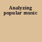 Analyzing popular music