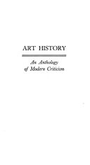 Art history : an anthology of modern criticism /