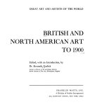 British and North American art to 1900.