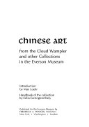 Chinese art from the Cloud Wampler and other collections in the Everson Museum /