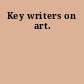 Key writers on art.