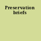 Preservation briefs