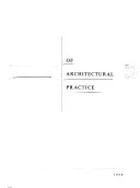 Handbook of architectural practice.