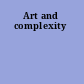 Art and complexity