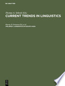 Current trends in linguistics.