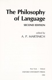 The philosophy of language /