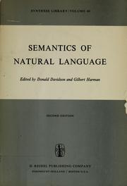 Semantics of natural language /