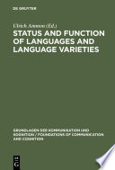 Status and function of languages and language varieties /