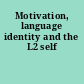 Motivation, language identity and the L2 self