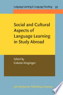 Social and cultural aspects of language learning in study abroad