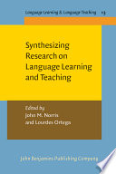 Synthesizing research on language learning and teaching