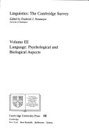 Language : psychological and biological aspects /