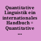 Quantitative Linguistik ein internationales Handbuch = Quantitative linguistics : an international handbook /