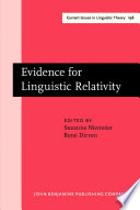 Evidence for linguistic relativity