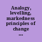 Analogy, levelling, markedness principles of change in phonology and morphology /