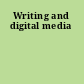 Writing and digital media