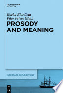 Prosody and meaning