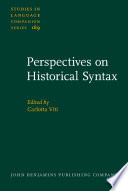 Perspectives on historical syntax /