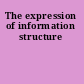 The expression of information structure
