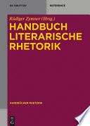 Handbuch literarische rhetorik /