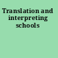 Translation and interpreting schools