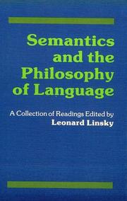 Semantics and the philosophy of language : a collection of readings.