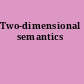 Two-dimensional semantics