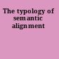 The typology of semantic alignment