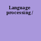 Language processing /