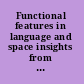Functional features in language and space insights from perception, categorization, and development /
