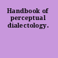 Handbook of perceptual dialectology.
