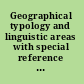 Geographical typology and linguistic areas with special reference to Africa /