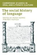 The Social history of language /
