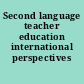 Second language teacher education international perspectives /