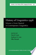 From classical to contemporary linguistics