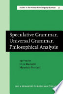 Speculative grammar, universal grammar and philosophical analysis of language