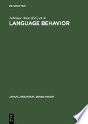Language behavior : a book of readings in communication /