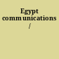 Egypt communications /